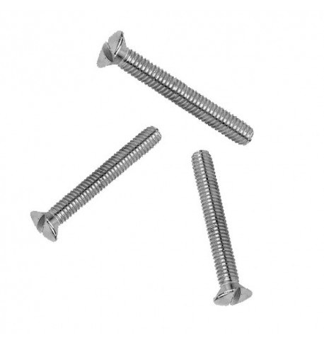 M3.5 ELECTRICAL FRONT PLATE SCREWS M3.5 x 50mm BRIGHT ZINC PLATED SLOTTED SCREW 