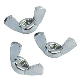 M3 WING NUTS ZINC PLATED BZP