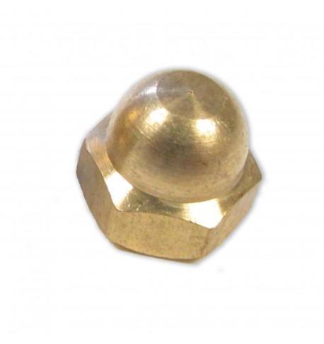 M4 DOME NUTS BRASS