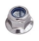 M10 FLANGED NYLOC NUTS BZP ZINC