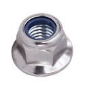 M10 FLANGED NYLOC NUTS BZP ZINC