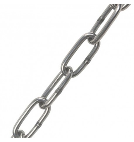 6 x 42mm Straight Link Welded Chain BZP Zinc Plated