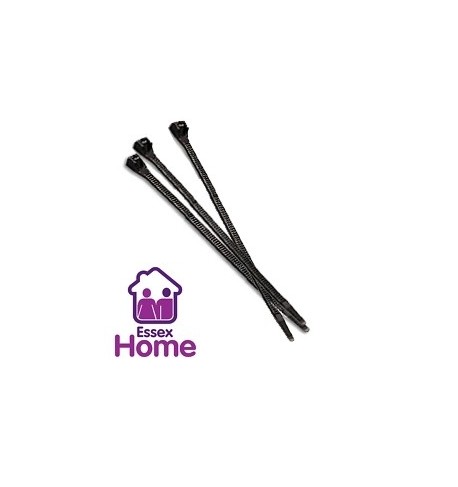 2.5 x 150mm Black Cable Ties - 100 Pack