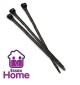 3.5 x 200mm Black Cable Ties - 100 Pack
