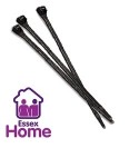 7.6 x 550mm Black Cable Ties - 100 Pack