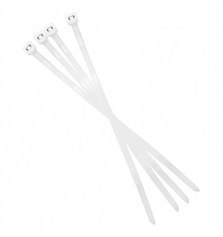 2.5 x 150mm Clear Cable Ties (white) - 100 Pack
