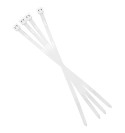 4.8 x 150mm Clear Cable Ties (white)  - 100 Pack