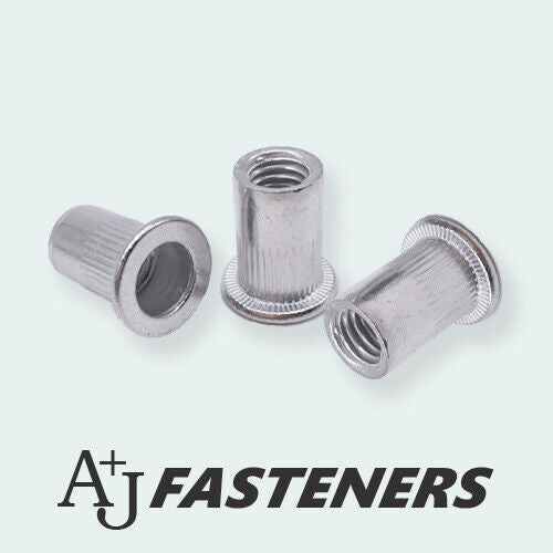 RIVNUTS STEEL OPEN THREADED RIVET NUT NUTSERT BZP M3 M4 M5 M6 M8 M10 M ...